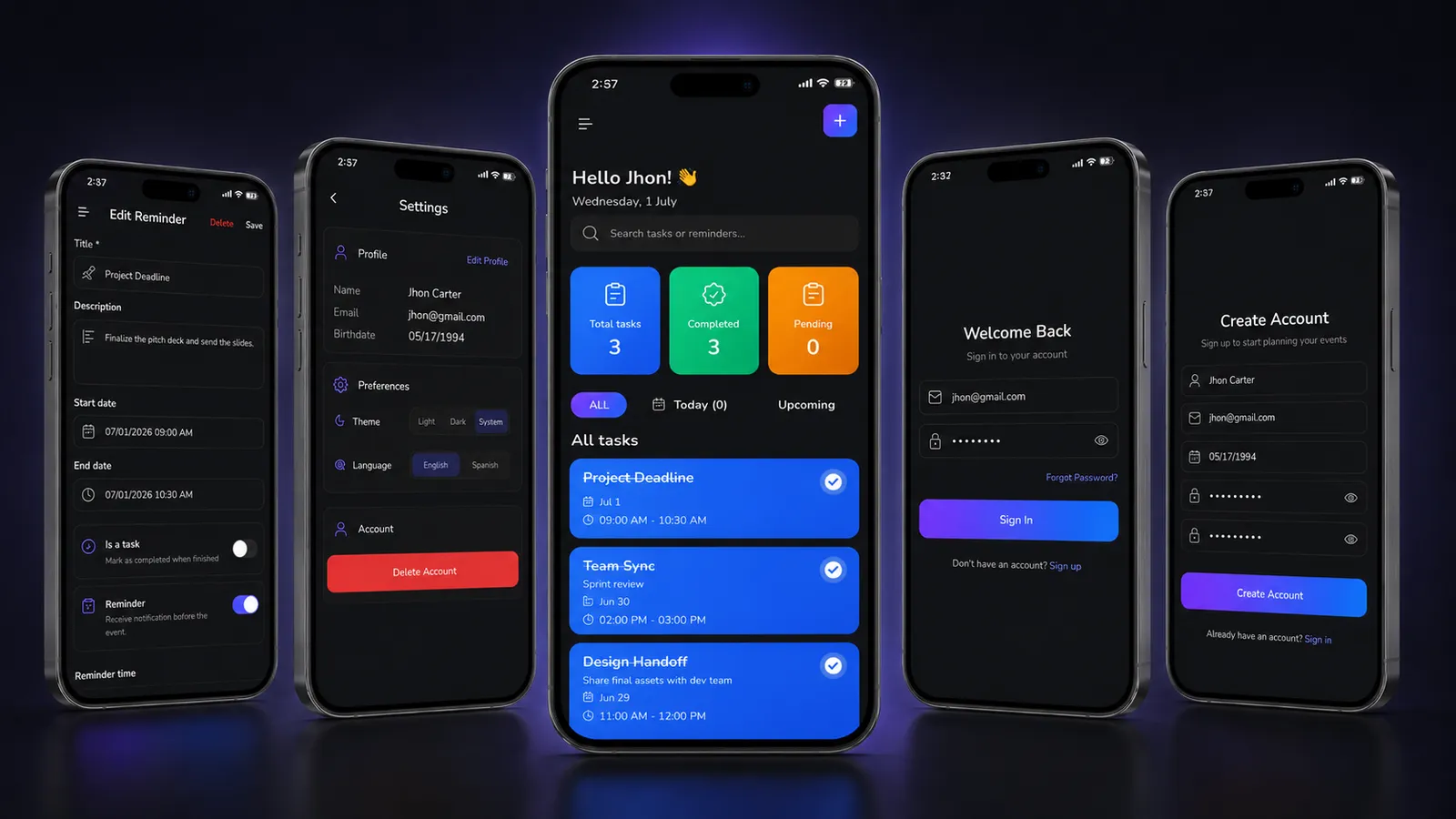 Ticksy — Planificador diario