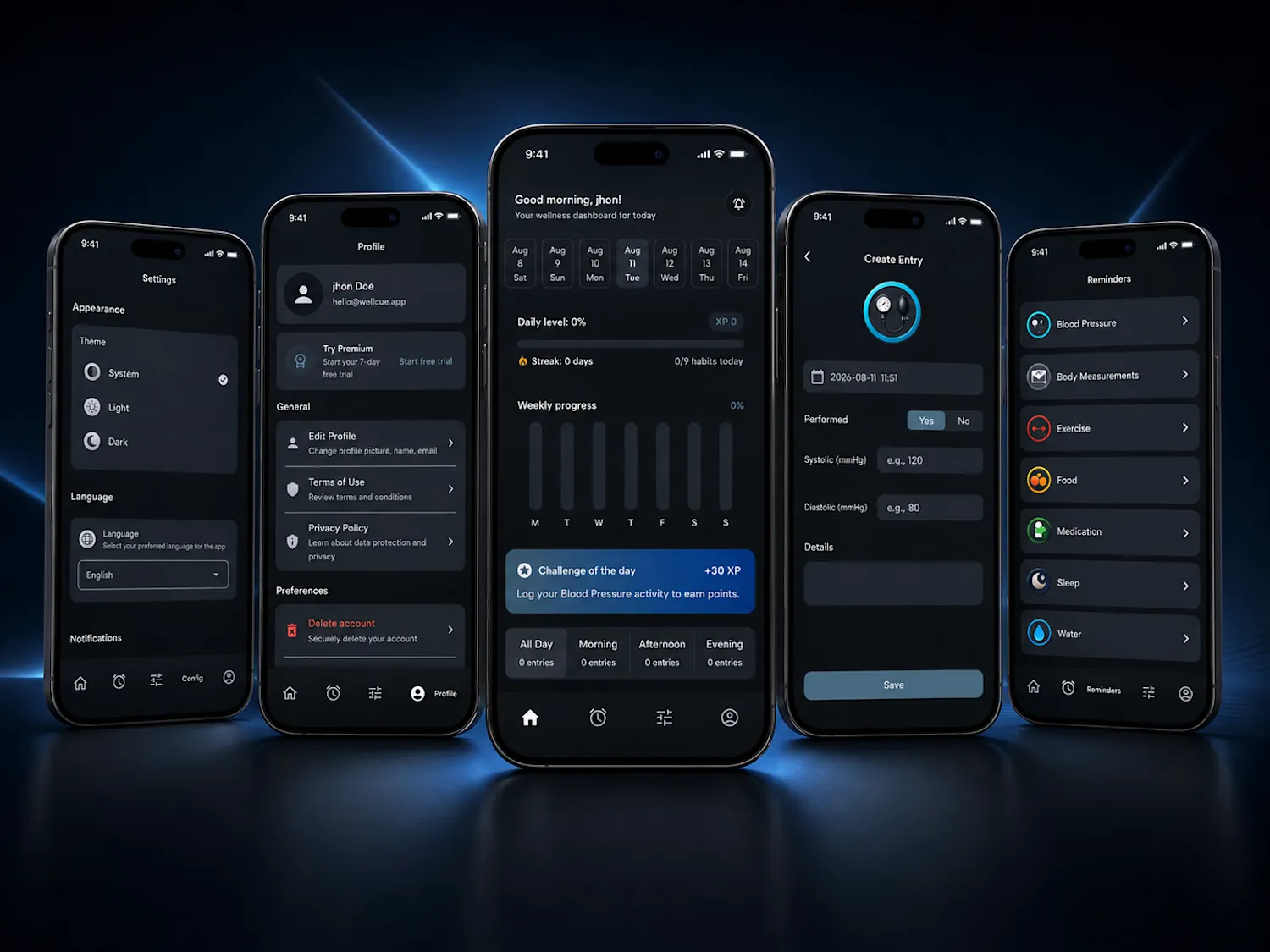 Wellcue — Salud y recordatorios